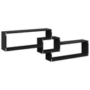 vidaXL fekete szerelt fa fali szekrény 158 x 18 x 53 cm