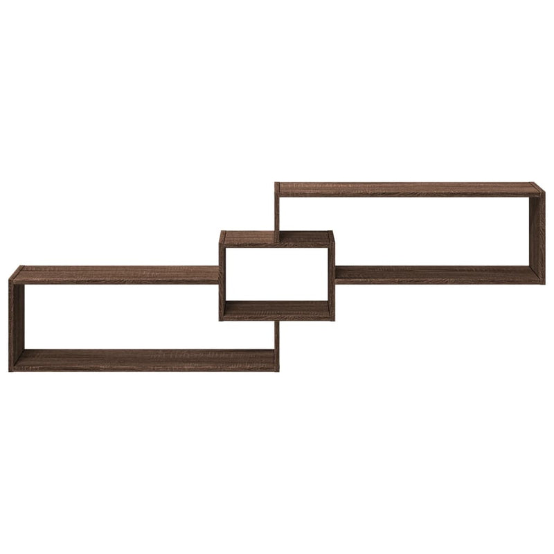 vidaXL barna tölgy színű szerelt fa fali szekrény 158 x 18 x 53 cm