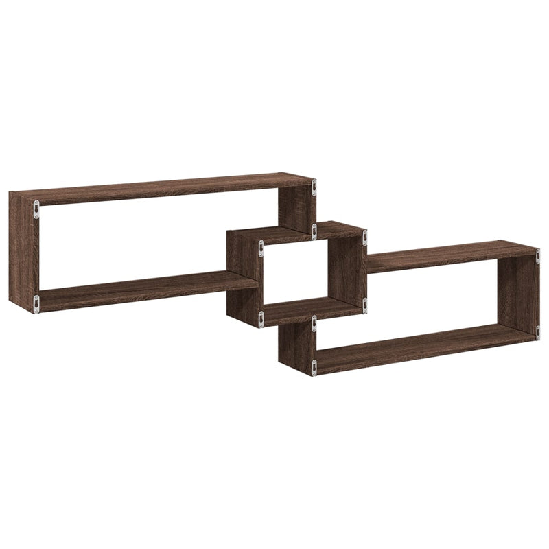 vidaXL barna tölgy színű szerelt fa fali szekrény 158 x 18 x 53 cm