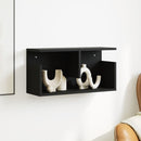 vidaXL fekete szerelt fa faliszekrény 60 x 20 x 30 cm