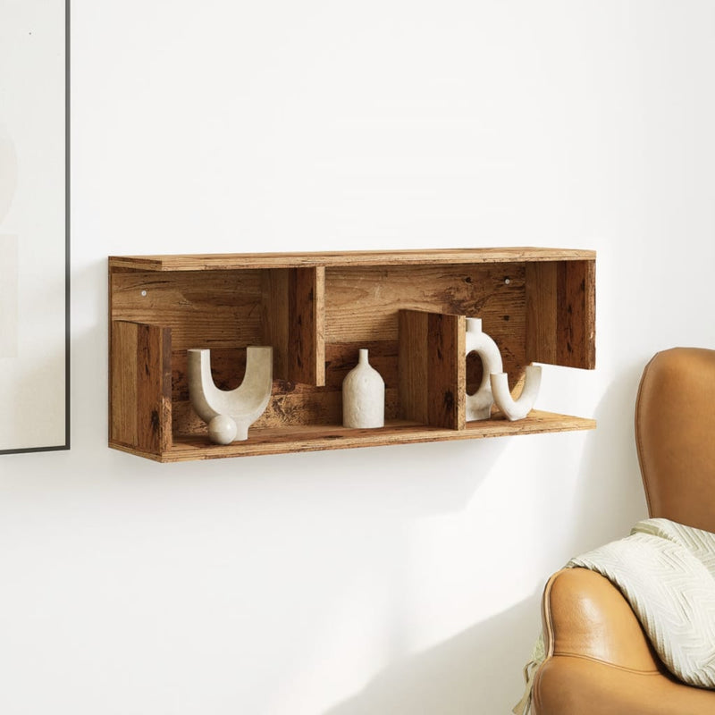 vidaXL antik fa színű szerelt fa faliszekrény 80 x 20 x 30 cm