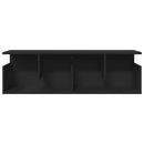 vidaXL fekete szerelt fa faliszekrény 100 x 20 x 30 cm