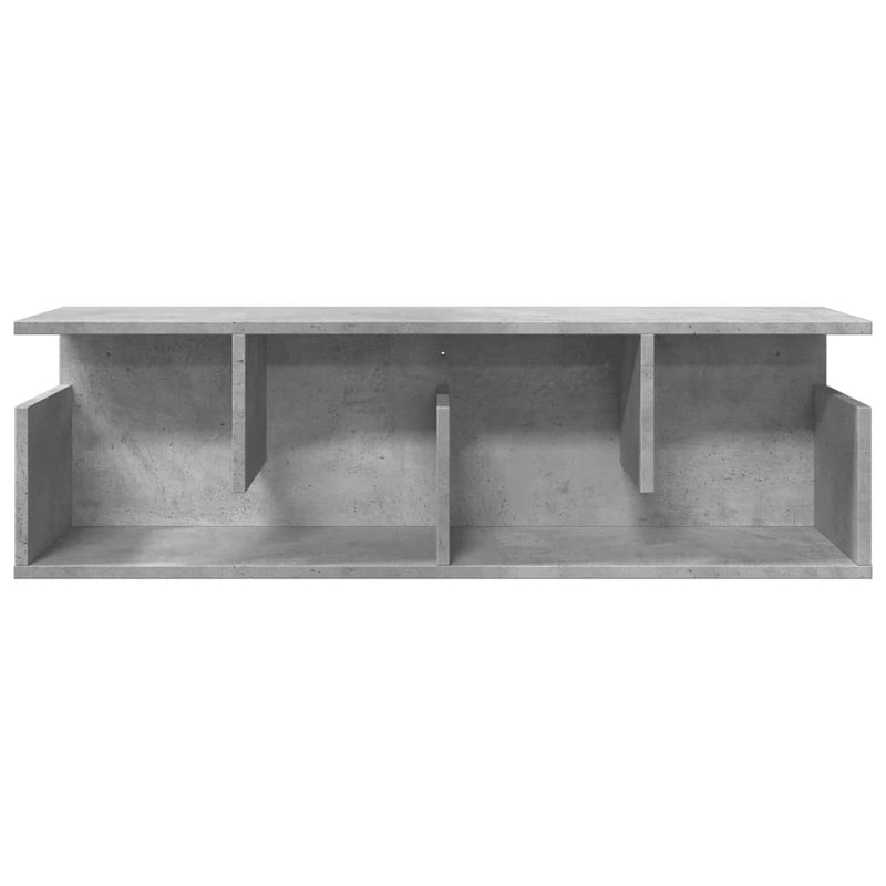 vidaXL betonszürke szerelt fa faliszekrény 100 x 20 x 30 cm