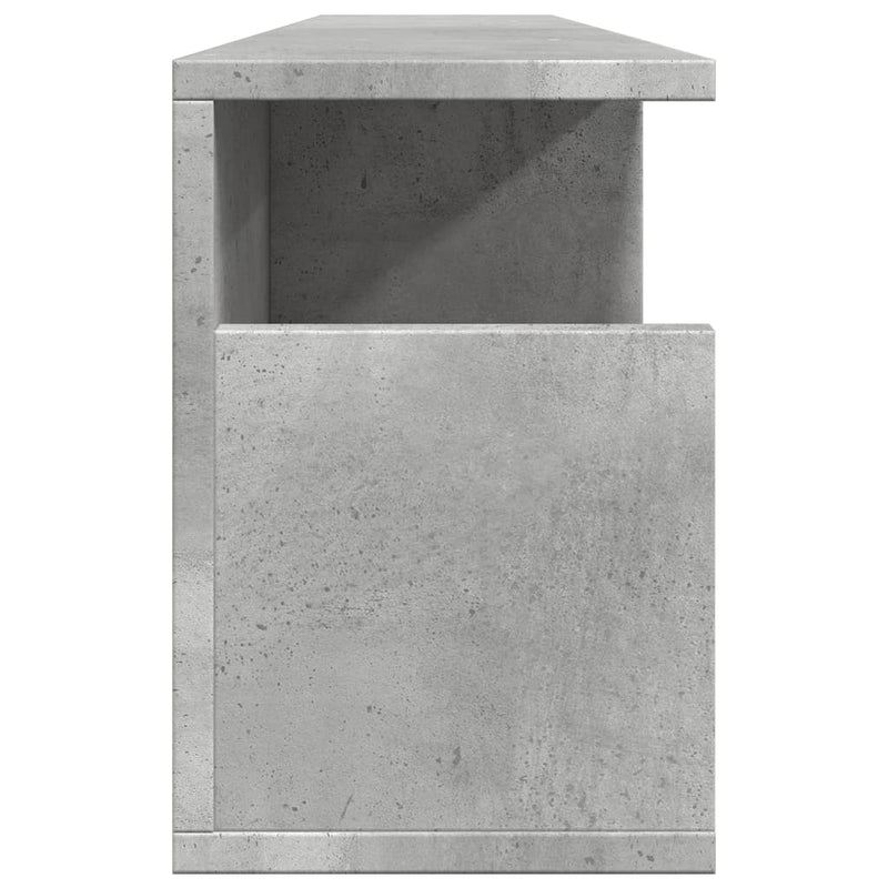 vidaXL betonszürke szerelt fa faliszekrény 100 x 20 x 30 cm