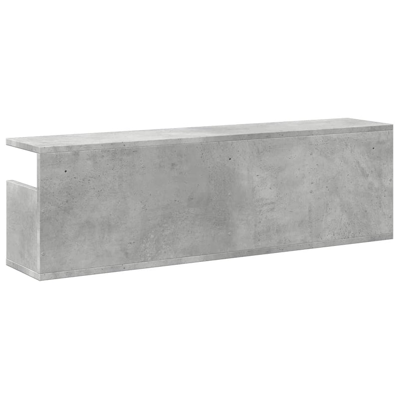 vidaXL betonszürke szerelt fa faliszekrény 100 x 20 x 30 cm