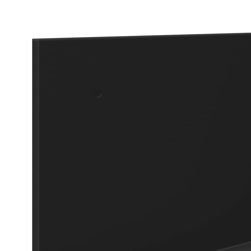 vidaXL fekete szerelt fa faliszekrény 70 x 16,5 x 30 cm