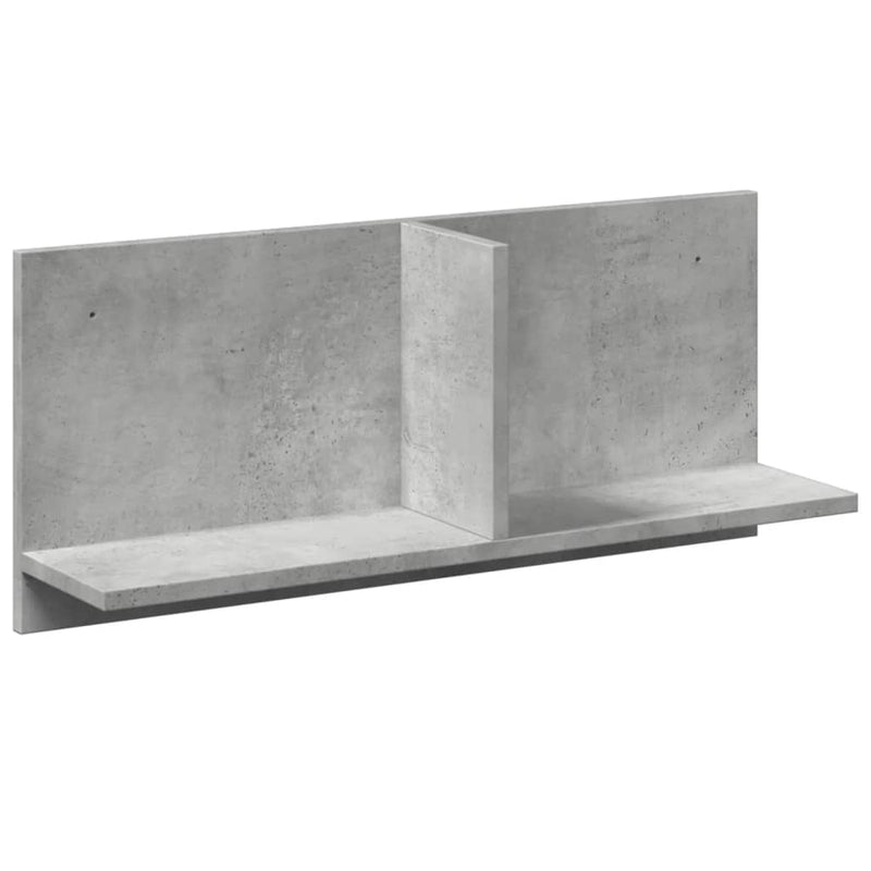 vidaXL betonszürke szerelt fa faliszekrény 70 x 16,5 x 30 cm