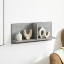 vidaXL betonszürke szerelt fa faliszekrény 70 x 16,5 x 30 cm