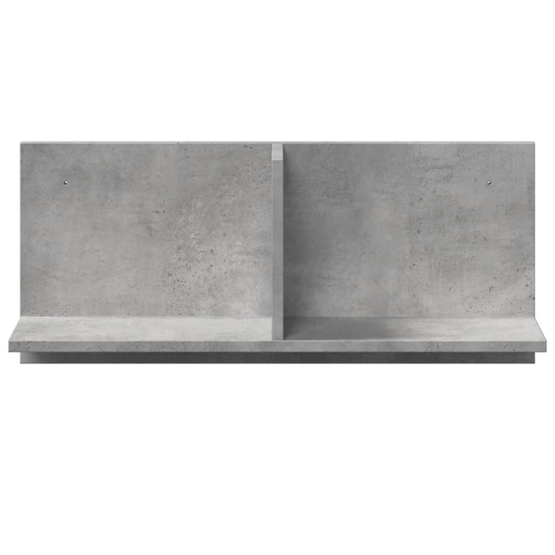 vidaXL betonszürke szerelt fa faliszekrény 70 x 16,5 x 30 cm