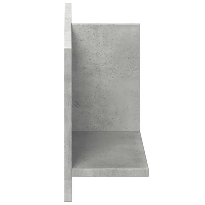 vidaXL betonszürke szerelt fa faliszekrény 70 x 16,5 x 30 cm