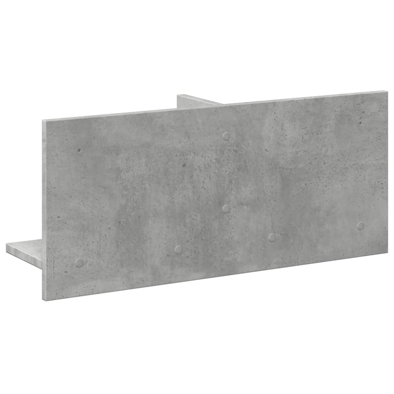 vidaXL betonszürke szerelt fa faliszekrény 70 x 16,5 x 30 cm