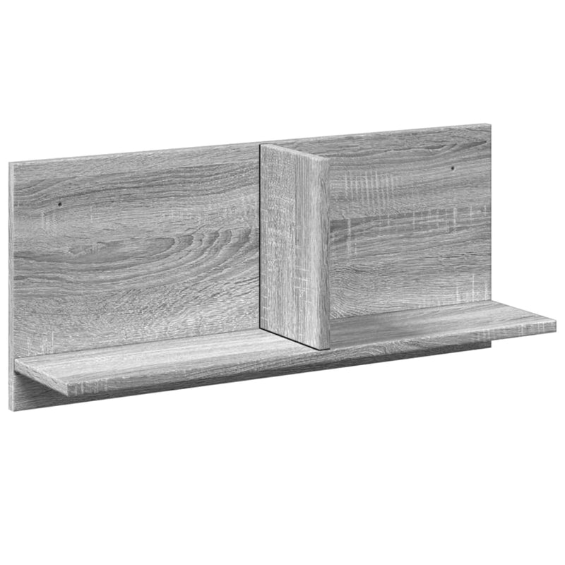 vidaXL szürke sonoma színű szerelt fa faliszekrény 70 x 16,5 x 30 cm