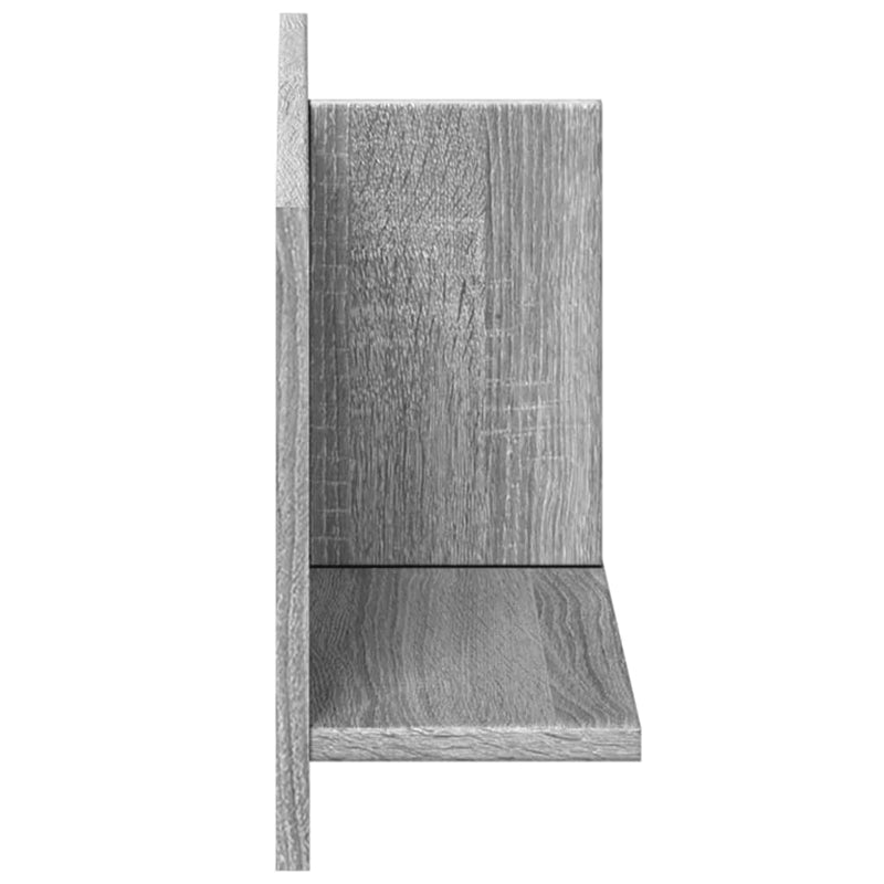 vidaXL szürke sonoma színű szerelt fa faliszekrény 70 x 16,5 x 30 cm