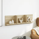 vidaXL sonoma tölgy színű szerelt fa faliszekrény 100 x 16,5 x 30 cm