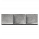 vidaXL betonszürke szerelt fa faliszekrény 100 x 16,5 x 30 cm