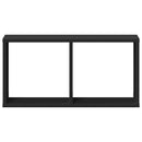 vidaXL fekete szerelt fa faliszekrény 60 x 16 x 30 cm