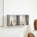 vidaXL szürke sonoma színű szerelt fa faliszekrény 60 x 16 x 30 cm