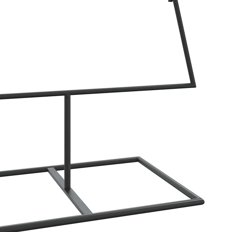 vidaXL fekete fém karácsonyfa dekorációhoz 150 cm