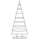 vidaXL fekete fém karácsonyfa dekorációhoz 180 cm