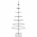 vidaXL fekete fém karácsonyfa dekorációhoz 180 cm