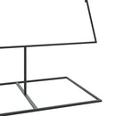 vidaXL fekete fém karácsonyfa dekorációhoz 210 cm