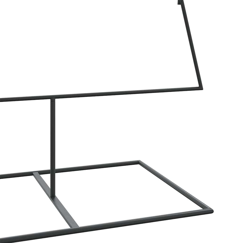 vidaXL fekete fém karácsonyfa dekorációhoz 210 cm