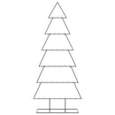 vidaXL fekete fém karácsonyfa dekorációhoz 180 cm