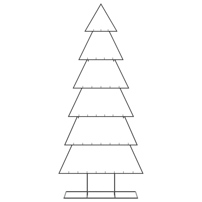 vidaXL fekete fém karácsonyfa dekorációhoz 180 cm