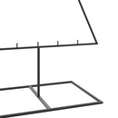 vidaXL fekete fém karácsonyfa dekorációhoz 180 cm