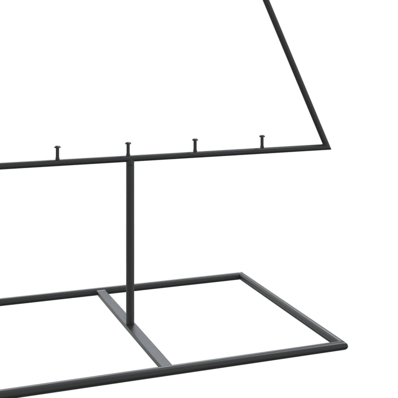 vidaXL fekete fém karácsonyfa dekorációhoz 180 cm