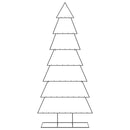 vidaXL fekete fém karácsonyfa dekorációhoz 210 cm