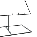 vidaXL fekete fém karácsonyfa dekorációhoz 210 cm