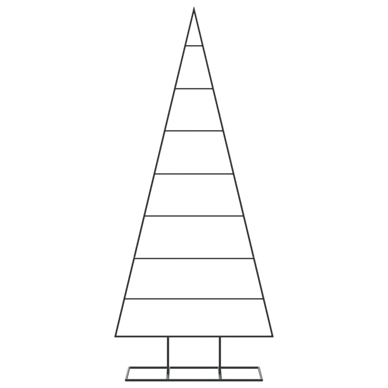 vidaXL fekete fém karácsonyfa dekorációhoz 150 cm