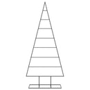 vidaXL fekete fém karácsonyfa dekorációhoz 180 cm