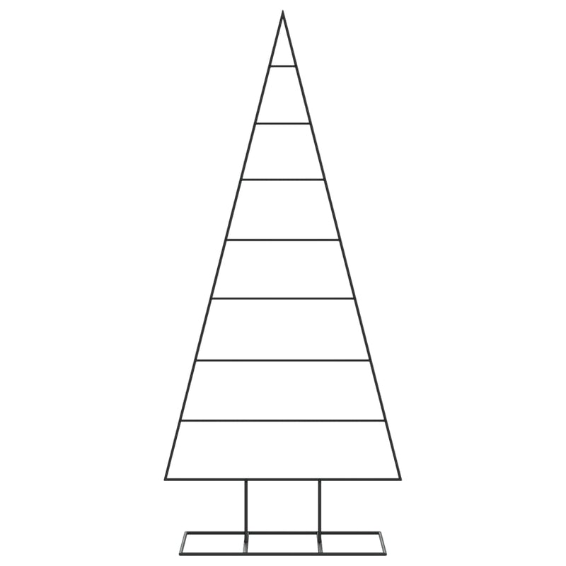 vidaXL fekete fém karácsonyfa dekorációhoz 180 cm