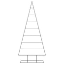 vidaXL fekete fém karácsonyfa dekorációhoz 210 cm