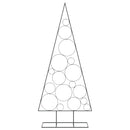 vidaXL fekete fém karácsonyfa dekorációhoz 180 cm