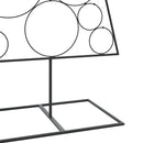 vidaXL fekete fém karácsonyfa dekorációhoz 180 cm