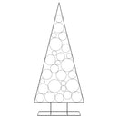 vidaXL fekete fém karácsonyfa dekorációhoz 210 cm