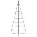 vidaXL fekete fém karácsonyfa dekorációhoz 210 cm