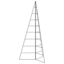 vidaXL fekete fém karácsonyfa dekorációhoz 210 cm