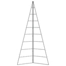 vidaXL fekete fém karácsonyfa dekorációhoz 210 cm