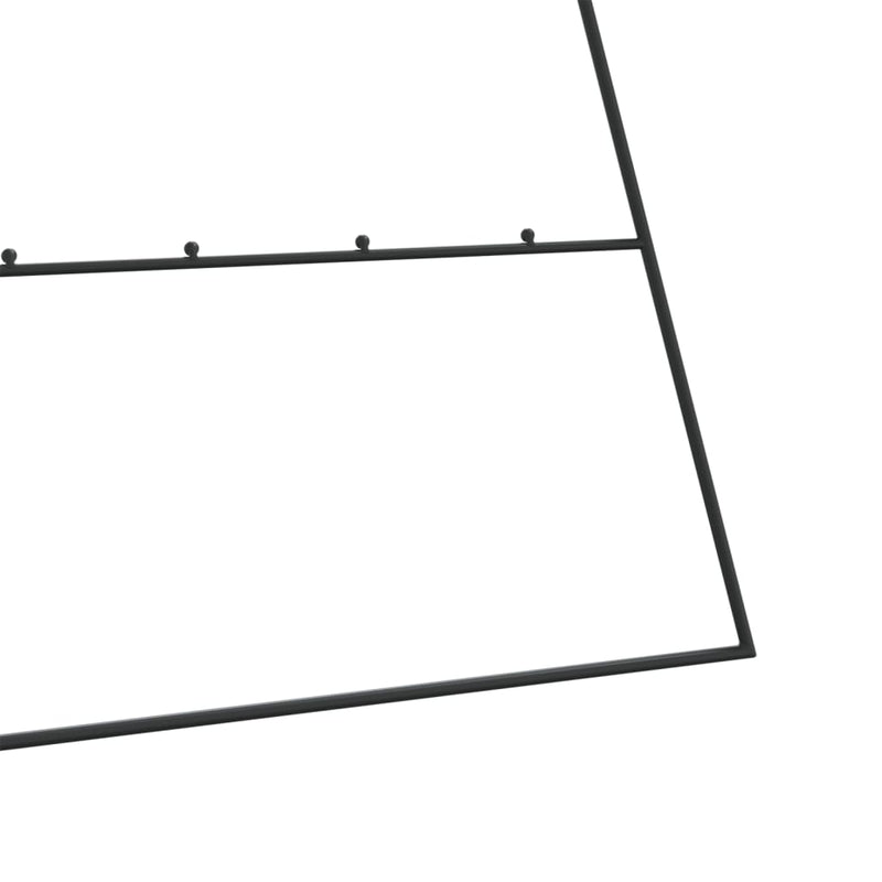 vidaXL fekete fém karácsonyfa dekorációhoz 210 cm