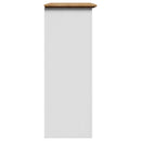 vidaXL előszobaszekrény "BODO" 80x35x90 cm-es fehér és barna színben