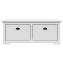 vidaXL előszobai pad "BODO" Fehér 114x40x45 cm