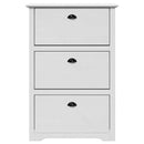 vidaXL cipőállvány "BODO" Fehér 80x35x118 cm