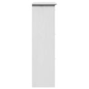 vidaXL cipőállvány "BODO" Fehér 80x35x118 cm