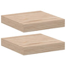vidaXL 2 db szerelt fa függőpolc 23 x 23,5 x 4 cm