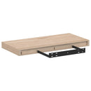 vidaXL 4 db szerelt fa függőpolc 50 x 23,5 x 4 cm