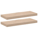 vidaXL 2 db szerelt fa függőpolc 60 x 23,5 x 4 cm
